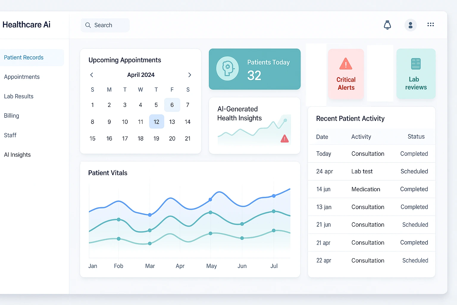 Healthcare AI Interface